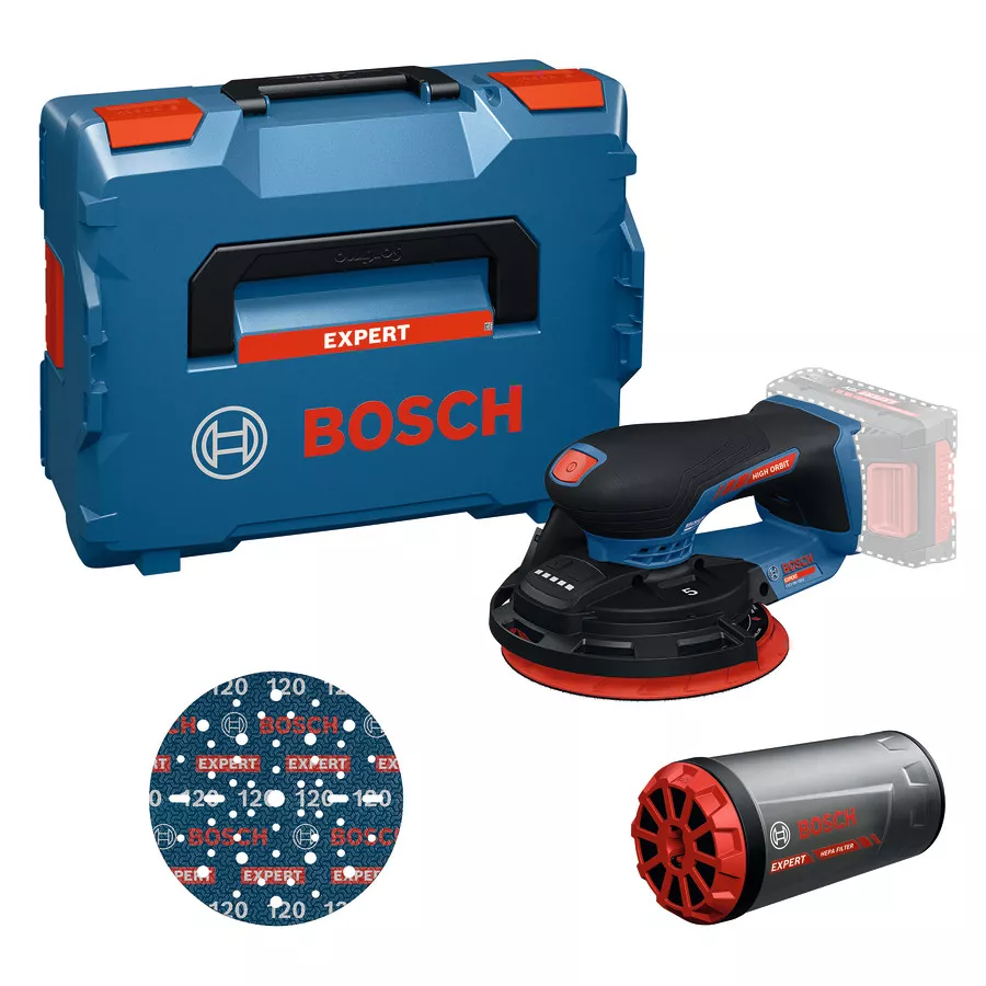 Ponceuse orbitale sans-fil EXEX18V-150-5 BOSCH solo L-BOXX